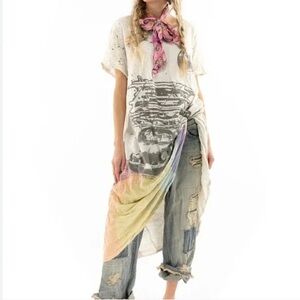 Magnolia Pearl Happy Tee Dress - Midi Length- OS